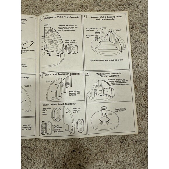 NEW & COMPLETE Knickerbocker Moppets Secret Doll House 1980 Mint Condition Rare - Picture 14 of 16